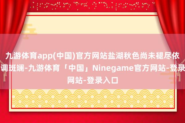 九游体育app(中国)官方网站盐湖秋色尚未褪尽依旧色调斑斓-九游体育「中国」Ninegame官方网站-登录入口